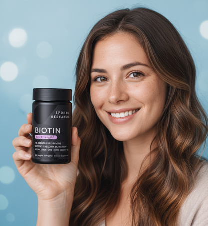 Biotina Zen Sports Research: Cabello más fuerte y con más brillo🌿