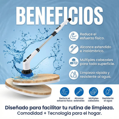 Cepillo de limpieza eléctrico 9 en 1