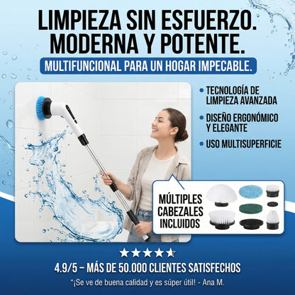 Cepillo de limpieza eléctrico 9 en 1